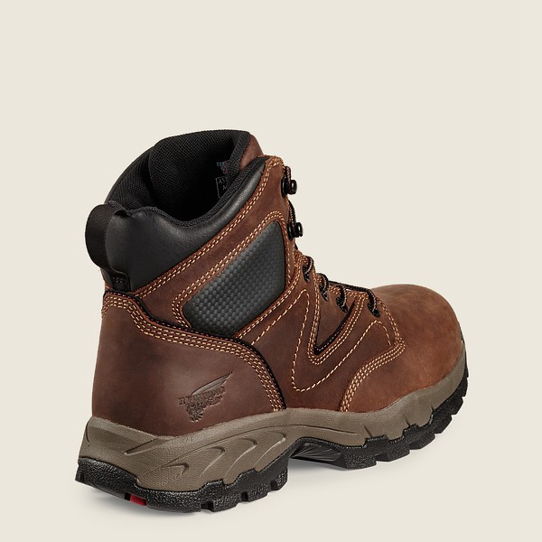 Red Wing Mens Hiking Boots - Truhiker - 6-inch Safety Toe - Brown/Black - SEA354217